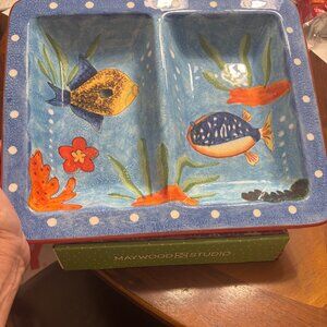 Fish by Jay imports divided dish platter trays